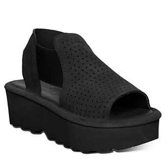 Bearpaw Tatiana Women's Platform Sandals Wedge Slip-On Perforated Sandals