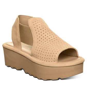 Bearpaw Tatiana Women's Platform Sandals Wedge Slip-On Perforated Sandals