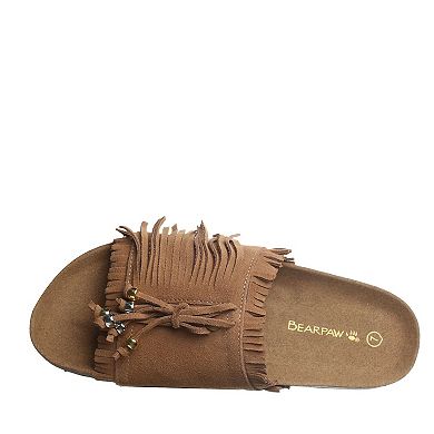 Bearpaw Perla Women's Fringe Slide Sandals