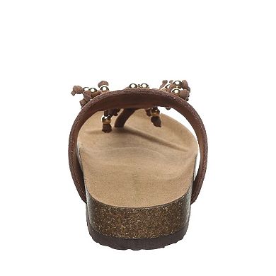 Bearpaw Cosima Women's Thong Sandals With Beaded Accent