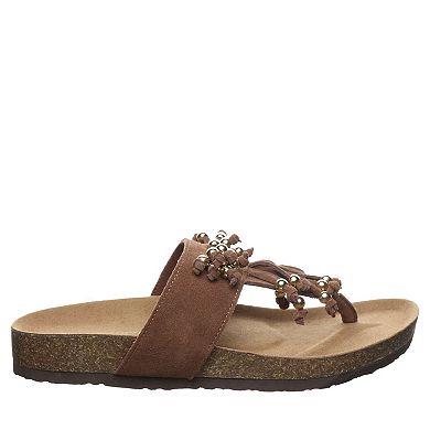 Bearpaw Cosima Women's Thong Sandals With Beaded Accent