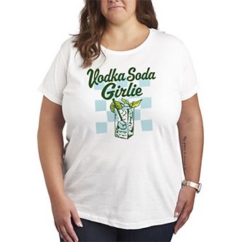 Plus Size Vodka Soda Girlie Graphic Tee