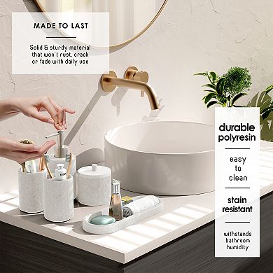 Clara Clark Bathroom Set with Shower Caddy