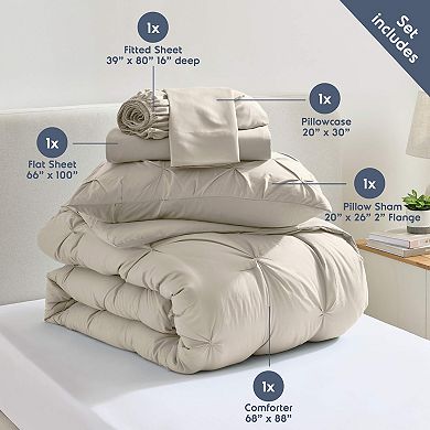 Nestl Pintuck Bed in a Bag with Ice pillow