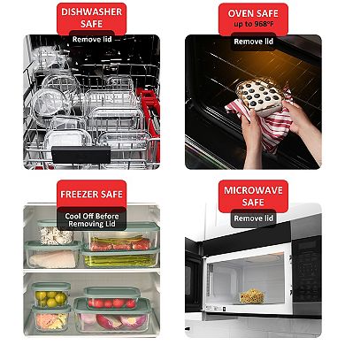 Eatex Modular Glass Kitchen Storage Container Set