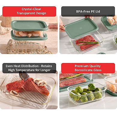 Eatex Modular Glass Kitchen Storage Container Set
