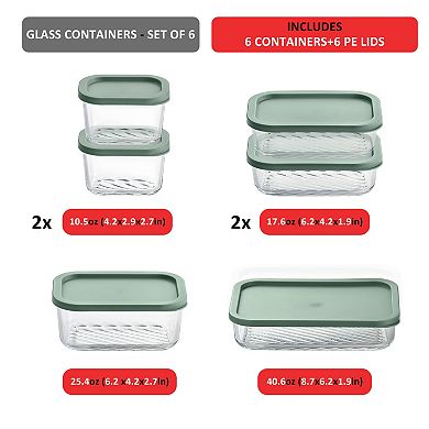 Eatex Modular Glass Kitchen Storage Container Set
