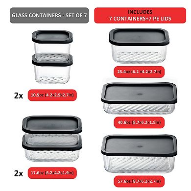 Eatex Modular Glass Kitchen Storage Container Set