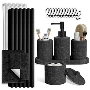 Clara Clark Bathroom Set with Rugs