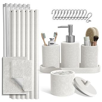 Clara Clark Bathroom Set with Rugs