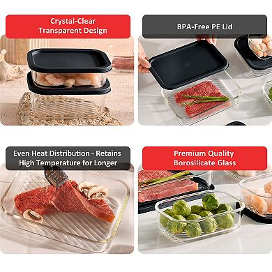 Eatex Modular Glass Kitchen Storage Container Set