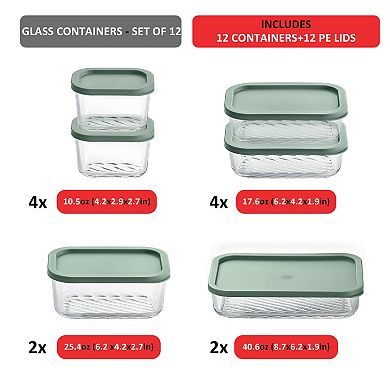 Eatex Modular Glass Kitchen Storage Container Set