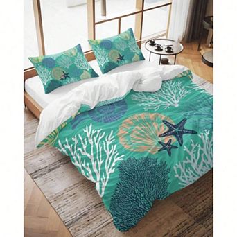 California King Size Duvet Cover Set with Pillowcases - Breathable Microfiber Polyester