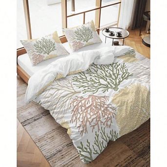 California King Size Duvet Cover Set with Pillowcases - Breathable Microfiber Polyester