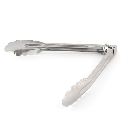 Household Restaurant Kitchen Vegetable BBQ Buffet Meat Bread Food Clamp Serving Tongs Clip 9"