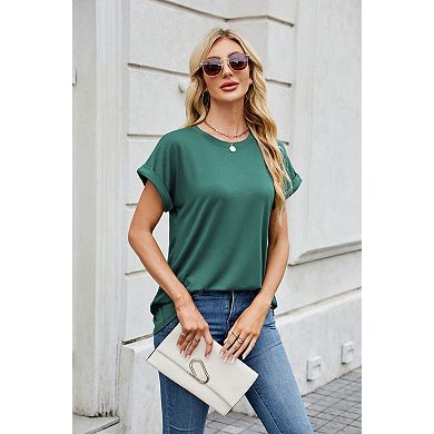 Women's Casual Loose Fit T-Shirts Summer Short Sleeve Crewneck Trendy Basic Tops