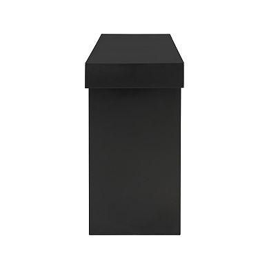 Aoolive Modern Console Table, Geometric Sofa Table with 60'' Long Tabletop