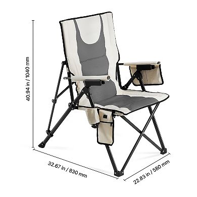 Folding Camping Chair High Back with 3 Recline Positions