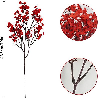 6 Pcs Baby’s Breath Artificial Flowers Silk Faux Bouquet for Home Wedding Decor