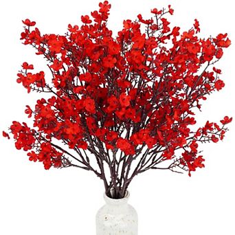 6 pc Baby’s Breath Artificial Flowers Silk Faux Bouquet for Home Wedding Decor