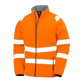 Result Mens Double Layered Safety Soft Shell Jacket