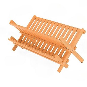 Collapsible Dish Drying Rack 2 tier Foldable for Space Saving