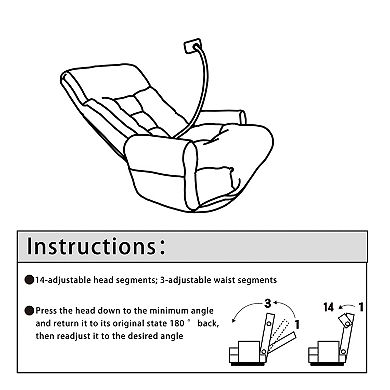 Gikpal 360° Swivel 5-Position Adjustable Gaming and Lounge Chair with Phone Holder