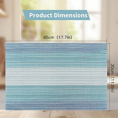 Placemats Set of 4,Vinyl Table Place Mats Stain Resistant Foldable Placemats Washable Wipeable