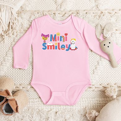 Mini Smiley Icons Unicorn - Baby Long Sleeve Bodysuit