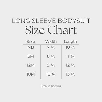 Mini Smiley Icons Unicorn - Baby Long Sleeve Bodysuit