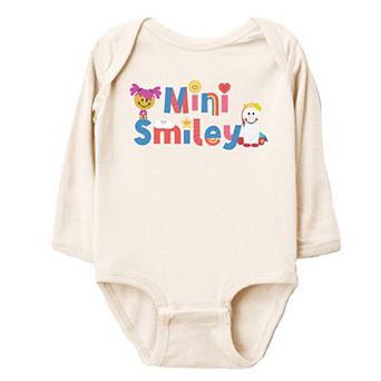 Mini Smiley Icons Unicorn - Baby Long Sleeve Bodysuit