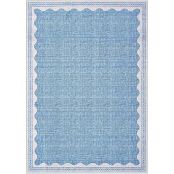 Rug Rugs for Entryway, Small Area Rugs Solid Blue Rug for Bedroom , Washable Rugs for Living Room