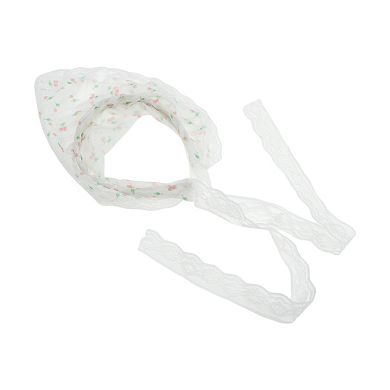 Cherry Triangle Headband for Women White 1 Pc