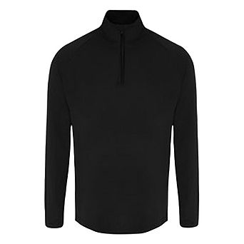 TriDri Mens Long Sleeve Performance Quarter Zip Top