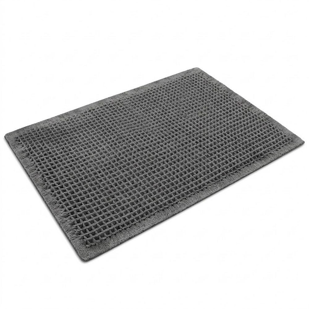 Waffle Bathroom Rug, Soft Absorbent, Non-Slip Quick-Dry Mat