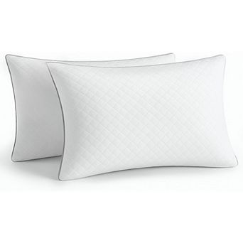 Pillows Queen Size Set of 2, Bed Pillows for Side, Back, and Stomach Sleepers Machine-Washable