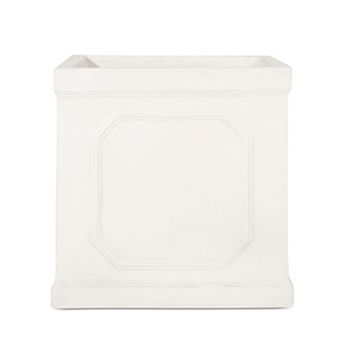 TEINIE 13.75 x 14.00 Antique White MGO Planter