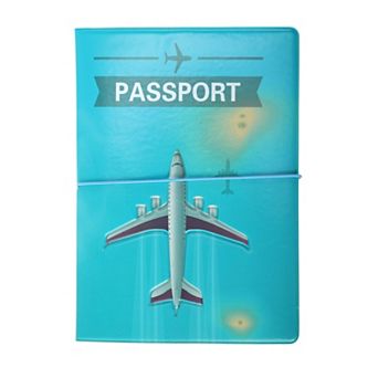 Airplane Passport Holder Blue 1 pc