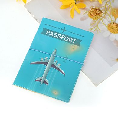Airplane Passport Holder Blue 1 Pc