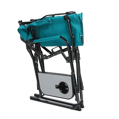 Heavy Duty Oversized Folding Directors Chair with Side Table