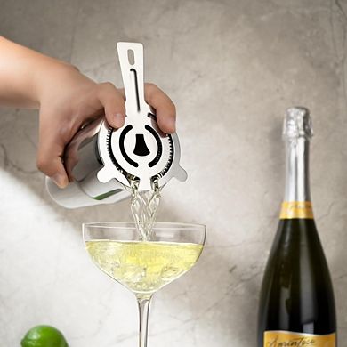 Great Ambitions 7-Piece Stainless Steel Bartender Set with 24oz Shaker