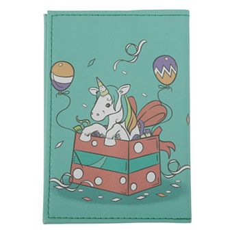 Gift Box Unicorns Passport Holder Multicolor 1 pc