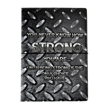 Metallic Style Passport Holder Black Gray 1 pc