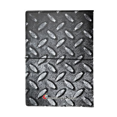 Metallic Style Passport Holder Black Gray 1 Pc