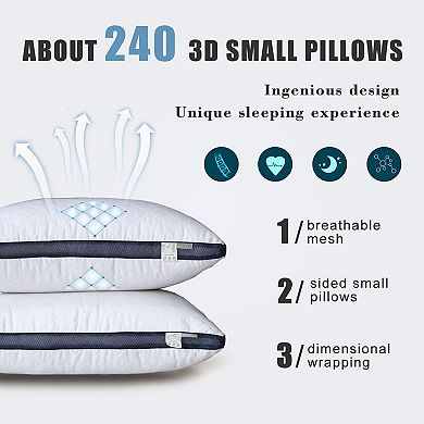 Pillows for Sleeping (2-Pack), Luxury Hotel Pillows Queen Size Set of 2,Bed Pillows for Side(Queen)