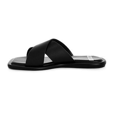 Rag & Co Shosa Women's Slip-On Flat Sandals