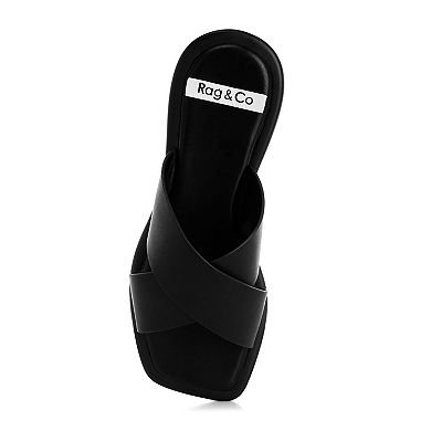 Rag & Co Shosa Women's Slip-On Flat Sandals