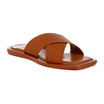 Rag & Co Shosa Women's Slip-On Flat Sandals