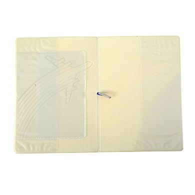 Airplane Alphabet Letters Passport Holder Blue 1 Pc