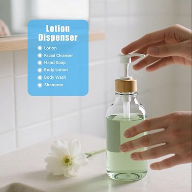 Great Ambitions 5-Pack Bathroom Set: Soap Dispenser, Toothbrush Holder, 2 Jars & Tray